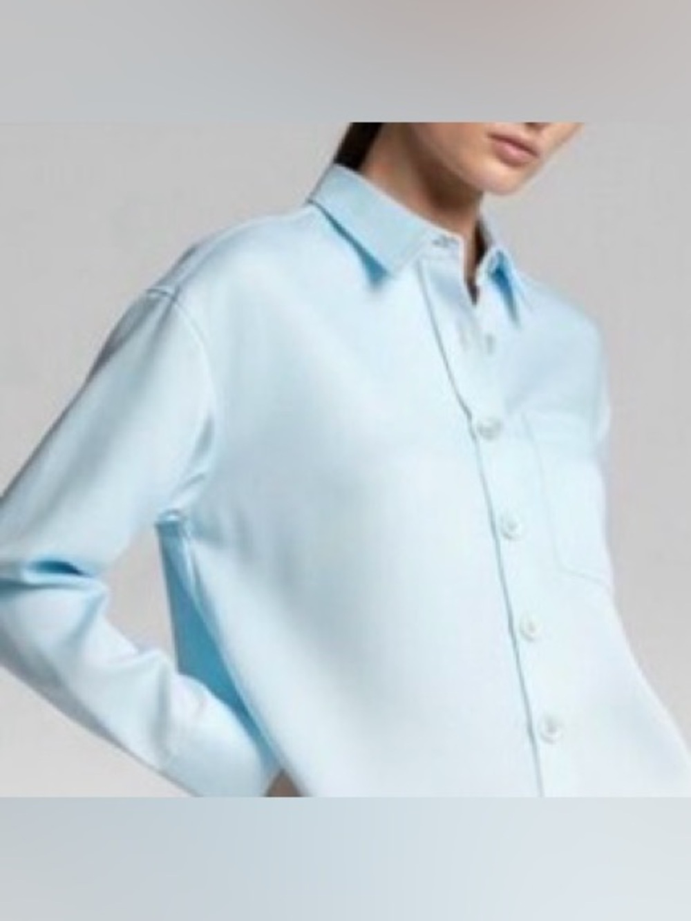 NWT J. Crew Large Etienne cropped button-up shirt in duchesse satin Top Blouse